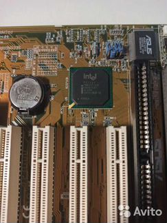 Pentium материнская плата Slot 1 Asus P2B v1.04 Ag