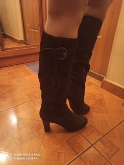 Сапоги из натуральной замши alberto gozzi(Оригинал