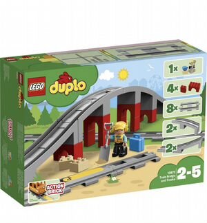 Lego duplo 10872 железнодорожный мост