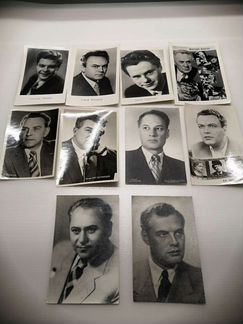 Почтовые открытки 1960х годов с советскими артиста
