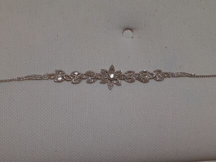 Свадебное колье из бижутерии