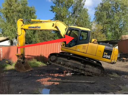 Стекло форточки на экскаватор Komatsu PC 200