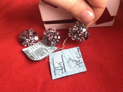 Кольцо и серьги (турмалин и шпинель) в подарочной