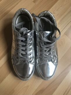 Кеды серебряные