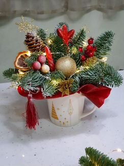 Новогодняя композиция на стол