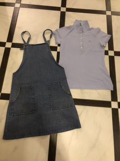 Сарафан джинсовый next/поло benetton
