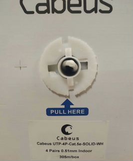 Кабель UTP 5e Cabeus UTP-4P-Cat.5e-solid-CCA
