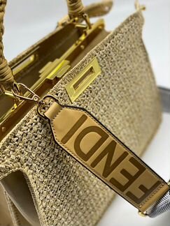 Новая сумка Fendi текстиль + кожа
