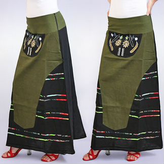 Юбка Вышивка Непал р. 46 пузбуч фкэр