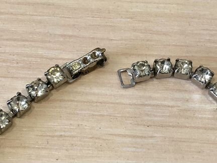 Винтажный комплект колье и клипсы СССР