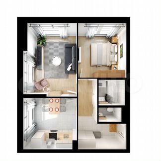 2-к квартира, 52.5 м², 6/32 эт.