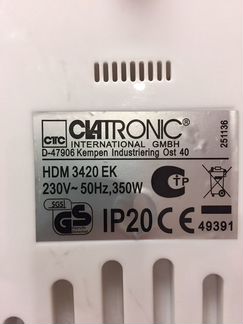 Хот-дог мейкер плюс яйцеварка clatronic3420