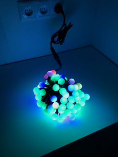 Гирлянды мультишары 10 м 100LED d23 мм