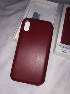 Чехол Apple iPhone X Leather Folio