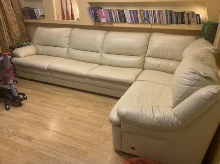 Кожаный диван Проун, угловой