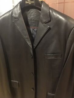 Кожаная куртка Baldinini, новая,56 размер